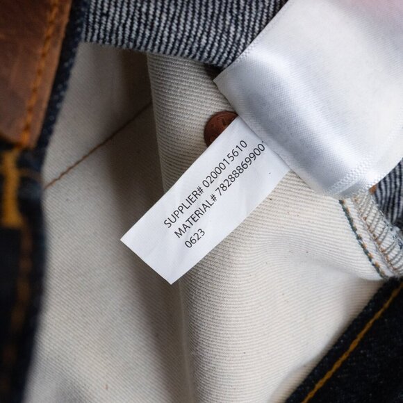 RRL Double RL High Slim East-West Japanese Selvedge Denim Jeans Blue Mens 30x34 - Picture 14 of 14